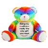 Getagift Anniversary Being My Wife Is Really The Only Gift You Need Birthday Valentines Day Soft Toys, Teddy Bear. (Rainbow Bear) view 1