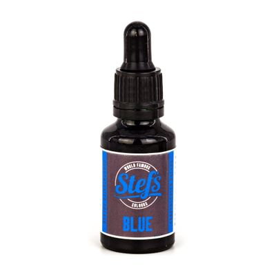 Stef's World Famous Colours - BLUE Professional Grade Liquid Food Colouring - 1Ltr