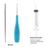 Tonsil Stone Remover and Oral Hygiene, Led Tonsil Stone Pick Tool - Curved Syringe - Stainless Steel Pick, Halitosis Treatment view 2