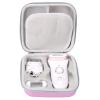 FBLFOBELI EVA Hard Case Compatible with Braun Silk-pil 7 SE7-041/SE7-141/Silk-pil 5 5-620/5 SE5-230/Silk-pil 9 9-890/9 9-880/9 9-720 Epilator Facial Hair Removal (Purple) view 2