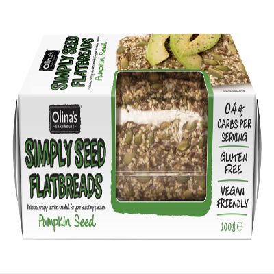 Olina's Bakehouse - Simply Seed Flatbreads Flatbread Gluten Free Pumpkin Seeds 100g