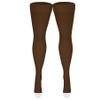 NuVein Medical Compression Stockings, 20-30 mmHg Support, Women & Men Thigh Length Hose, Open Toe, Brown, 2X-Large view 3