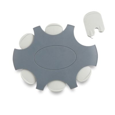 JB White 6 Pieces ProWax Wax Guards for Hearing aids Suitable for Oticon and Bernafon Speakers, 1x Dispenser Disk with 6 Tools and 6 Filters, Gray