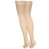 NuVein Medical Compression Stockings, 20-30 mmHg Support, Women & Men Thigh Length Hose, Open Toe, Light Beige, Small view 4
