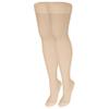 NuVein 20-30 mmHg Compression Stockings for Men and Women, Thigh High Length, Dot-Top, Closed Toe, Light Beige, Medium view 1