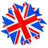 100-Pack Decorative Disposable Paper Party Napkins with Union Jack Design UK Flag 16.5 x 16.5 cm view 1