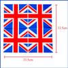100-Pack Decorative Disposable Paper Party Napkins with Union Jack Design UK Flag 16.5 x 16.5 cm view 2
