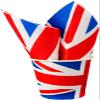 100-Pack Decorative Disposable Paper Party Napkins with Union Jack Design UK Flag 16.5 x 16.5 cm view 4