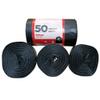 1ABOVE - Heavy Duty Black Bin Bags Plastic Leak Resistant Bin Liners Ideal for Kitchen, Home, Office, DIY & Garden, Made from 100% Recycled Material 55L (200) view 1