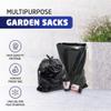 1ABOVE - Heavy Duty Black Bin Bags Plastic Leak Resistant Bin Liners Ideal for Kitchen, Home, Office, DIY & Garden, Made from 100% Recycled Material 55L (200) view 3
