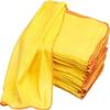 40pk Premium Jumbo Yellow Duster Heavy Duty Cloth Kitchen Cleaning cloth Yellow Towel Strong 100% Woven Cotton Lint Free Duster Cloth for Window Polishing, Dusting 50x45cm view 2