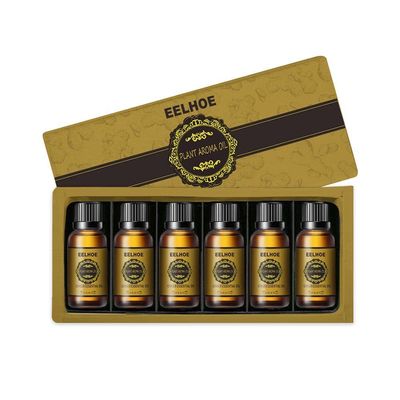 6 * 10ml Ginger Aroma Diffuser Massage Oil Bath Relief Oil Essential Support Water-Soluble Stress Massage Body Care Product