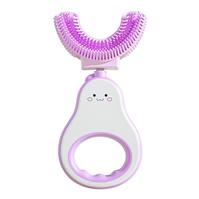 Uposao Kids U Shaped Toothbrush, 360 Oral Teeth Care Kids Toothbrushes Silicone Bristles Massage Gums Cleaning Whole Mouth Toothbrush Manual Toothbrush Oral Cleaning for Childrens 1-12 Years