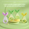 Uposao Kids U Shaped Toothbrush, 360 Oral Teeth Care Kids Toothbrushes Silicone Bristles Massage Gums Cleaning Whole Mouth Toothbrush Manual Toothbrush Oral Cleaning for Childrens 1-12 Years view 3