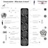 2 Pack Kinesiology Tape Pre Cut with Dispenser  Dreamcatcher Vertical Sports Muscle Tape - Synthetic Black 5m - 20 Strips - Physiotherapy Tape for Face, Back, Elbow, Knee & Ankle view 2