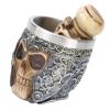 Men's Shaving Set, Hair Shaving Brush Stainless Steel Shaving Bowl Men's Beard Shaving Set Skeleton Head Beard Brush Kit for Home for Salon view 1