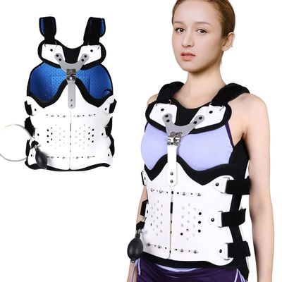 DYHQQ TLSO Inflatable Thoracolumbar Fixed Spinal Brace, Lightweight & Adjustable Back Brace for Kyphosis, Osteoporosis, Mild Scoliosis & Post Surgery Support,Women