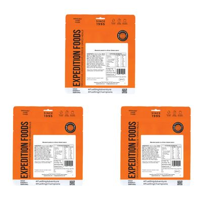 EXPEDITION FOODS expeditionfoods.com Vegetable Stir Fry (High Energy Serving / 800KCAL / 3-Meal Pack) | Freeze-Dried Camping & Hiking Food