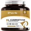 iperk L-Carnitine 1000mg per Servings | 120 Vegan Capsules | High Strength Non-GMO, Gluten Free Supplement | 2 Months Supply view 1