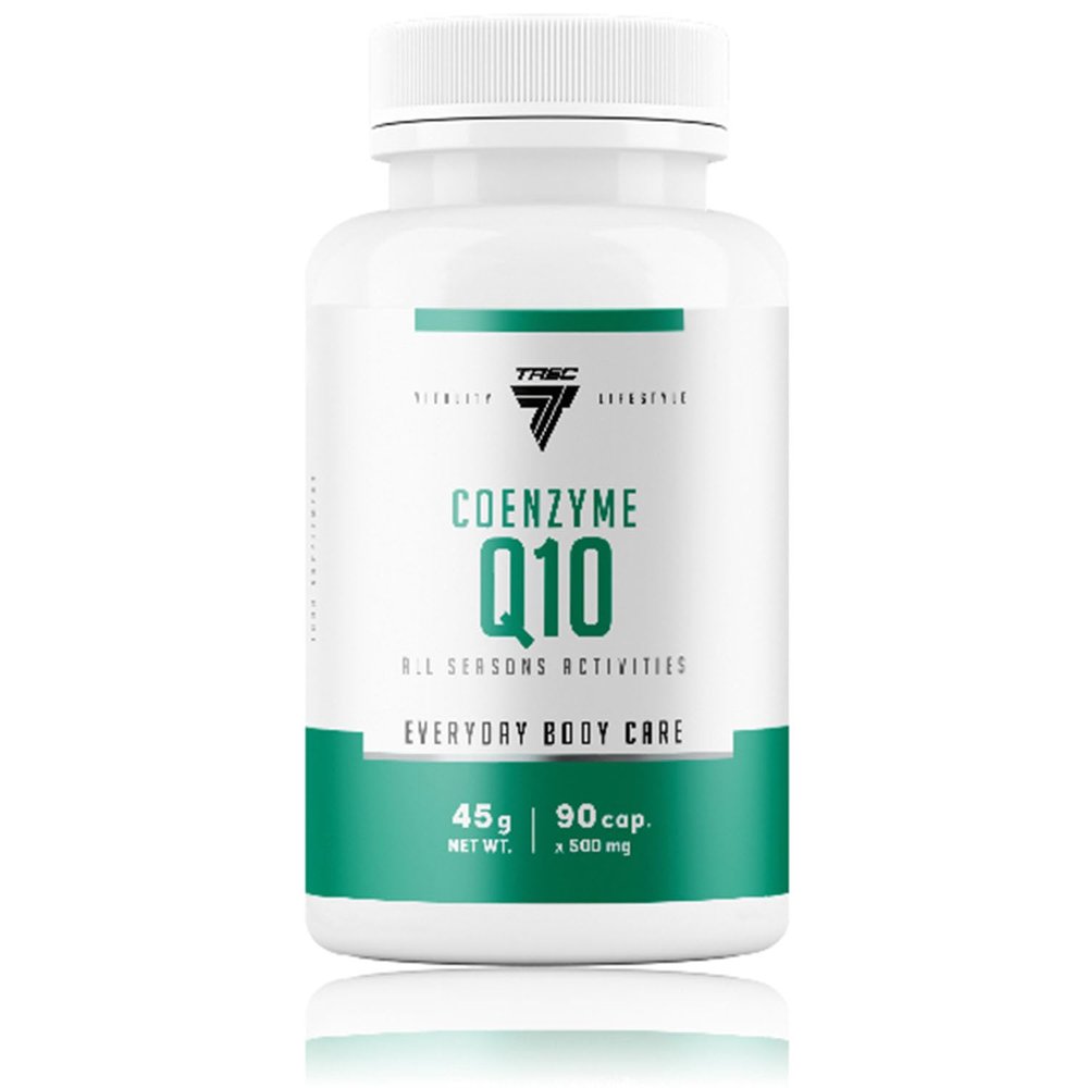 TREC Nutrition Coenzyme Q10-90 Capsules | Supplement for Cellular Energy Support | Natural Source, Fermentation Process | Vital for Respiratory Chain | Boosts Metabolism & Active Lifestyle