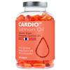 Cardio Omega 3 Fish Oil - 1000mg, Norwegian Salmon Oil with EPA, DHA, DPA & Astaxanthin, No Fishy Aftertaste, Fatty Acids Supplement, 3 Month Supply - 180 Capsules view 1