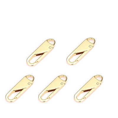 10PCS Replacement Zipper Slider Zipper Repair Kit Puller for Clothing Zip Fixer for Bag Backpack Zipper Pull Sewing Accessories-Spain,5PCS Gold