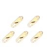 10PCS Replacement Zipper Slider Zipper Repair Kit Puller for Clothing Zip Fixer for Bag Backpack Zipper Pull Sewing Accessories-Spain,5PCS Gold view 1