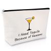 Tequila Makeup bag Tequila Gifts for Women Tequila Lover Gift Ideas Cosmetic Bag Drinking Lovers Gift Funny Birthday Gift for Best Friend Valentines Day Housewarming Gift Travel Cosmetic Pouch view 1