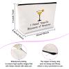 Tequila Makeup bag Tequila Gifts for Women Tequila Lover Gift Ideas Cosmetic Bag Drinking Lovers Gift Funny Birthday Gift for Best Friend Valentines Day Housewarming Gift Travel Cosmetic Pouch view 2