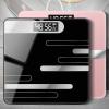 ZGJYSP Weighing Scale Weight Scale Electronic Body Weighing Bathroom Scale Digital High Measuring Recharge LCD Display Mini Weight Scale Electronic Scale(Color:Piano Black)(Piano Black) view 2