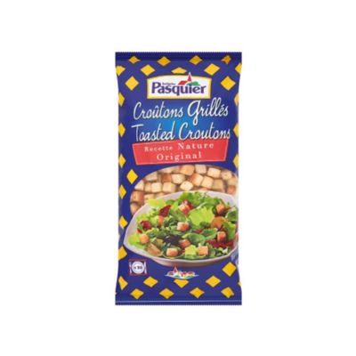 Brioche Pasquier Toasted Croutons Original 500g x 10  Golden Crispy Toasted croutons for Soups, Salads & Catering | Bulk Foodservice Case