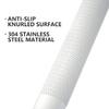 12 Inch Anti Slip Shower Grab Bar Oil Rubbed White, Munzong Bathroom Grab Bar, Knurled Bathroom Balance Bar,Safety Hand Rail Support Handicap Elderly Injury Senior Assist Bath Handle view 3