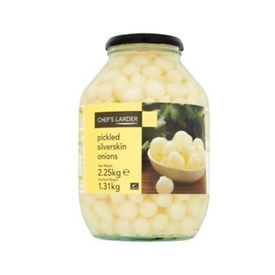 Chef's Larder Pickled Silverskins Onions 2.25kg x 2 Cases