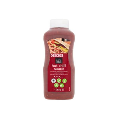 Chef's Larder Hot Chilli Sauce 1 Litre x 6