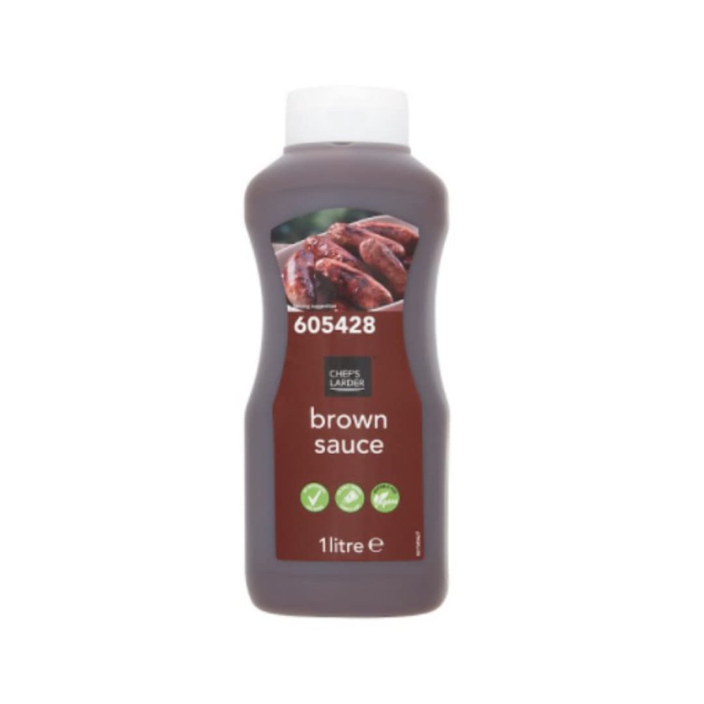 Chefs Larder Brown Sauce 1 Litre x 6 Pack  Classic British Sauce, Catering & Foodservice Size