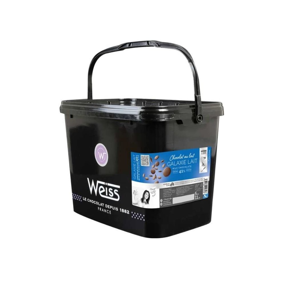 Weiss Galaxie Lait Milk Choc Drops 41% 5kg