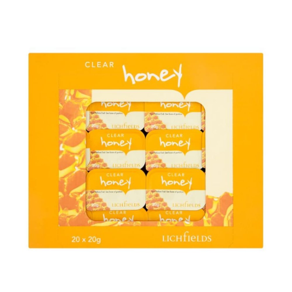 Lichfields Preserves Clear Honey 20 x 20g x 5