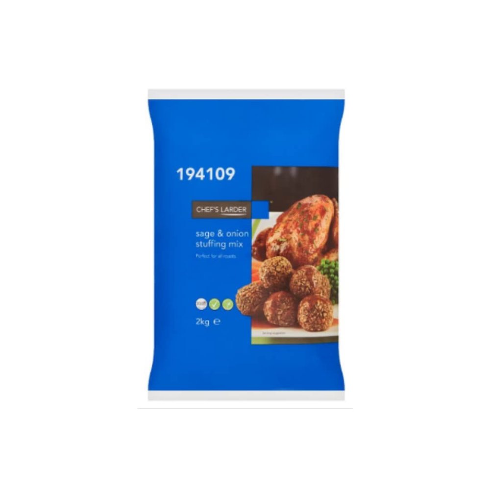 Chef's Larder Sage & Onion Stuffing Mix 2kg x 4