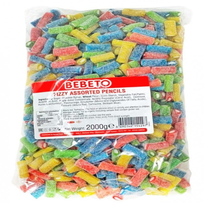 Bebeto Fizzy Assorted Pencils 2kg