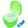 Keedolla Denture Cups for Soaking Dentures, Denture Cleaning Case Retainer Container Mouth Guard Bath Box Holder Case with Brush for Night Guard, Gum Shields and Dental Appliances view 1