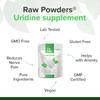 Uridine Powder 25g  Cognitive & Brain Support  Pure Ingredients, GMO & Gluten Free  GMP Certified Nootropic Supplement by Raw Powders view 3