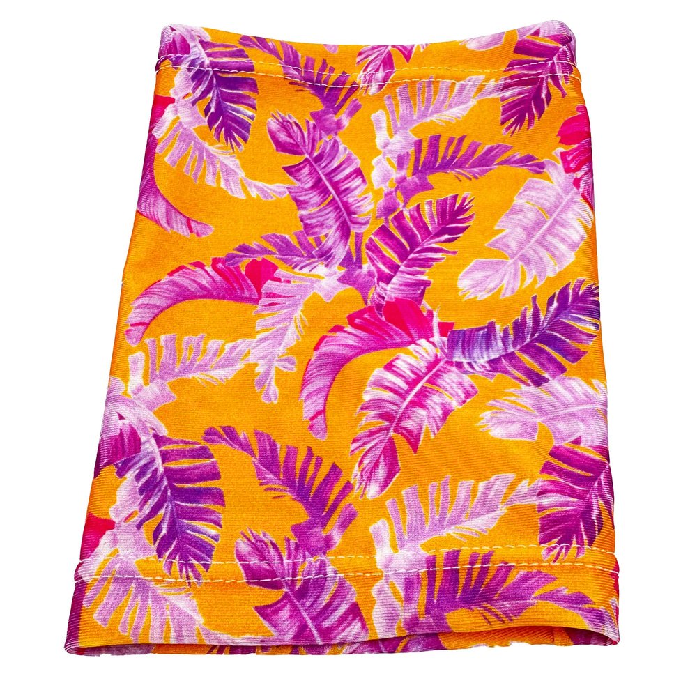 7.5" - 8" L approx Short Picc Line Arm SLEEVE Cover for Chemo, Diabetes Freestyle Libre SEVERAL PATTERNS (Lilac Leaves)