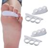 2 Pair Silicone Gel Toe SEPRATOR Straightener Hallux Valgus Corrector Bunions Toes Toe Spacer Stretcher Unisex Foot Care Pain Relief view 2