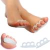 2 Pair Silicone Gel Toe SEPRATOR Straightener Hallux Valgus Corrector Bunions Toes Toe Spacer Stretcher Unisex Foot Care Pain Relief view 4