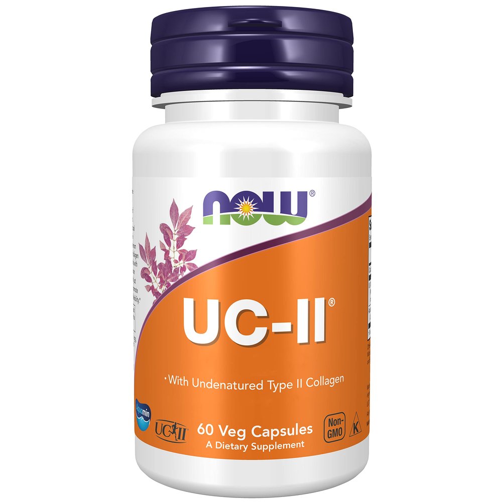 Now Foods, UC-II (Type 2 Collagen), with Minerals, 60 Capsules, Lab-Tested, Gluten Free, SOYA Free, GMO Free