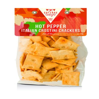 Cottage Delight 170g Hot Pepper Italian Crostini Crackers