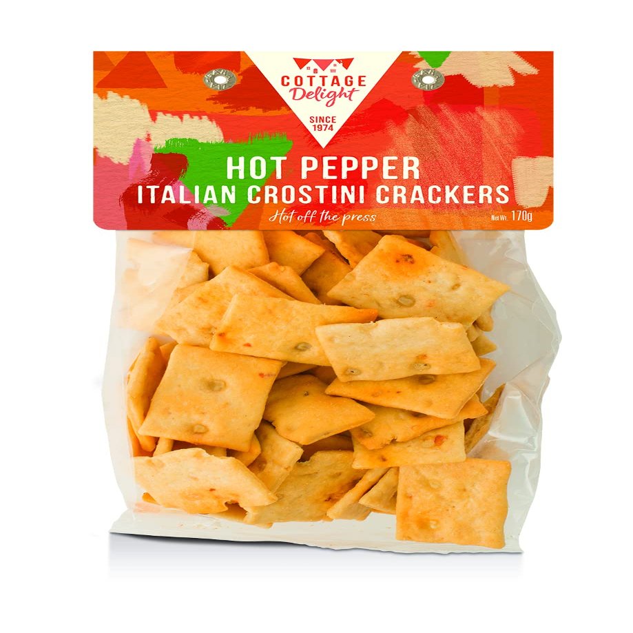 Cottage Delight 170g Hot Pepper Italian Crostini Crackers
