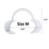 10 Pcs C-Shape Dental Cheek Retractor Dental Mouth Opener Lip Retractor for Teeth Whitening Oral Guard -Clear Size M view 2
