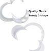10 Pcs C-Shape Dental Cheek Retractor Dental Mouth Opener Lip Retractor for Teeth Whitening Oral Guard -Clear Size M view 3