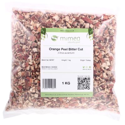 Orange Peel Bitter Cut from Mimea - Ideal for Distilling and Brewing 1kg